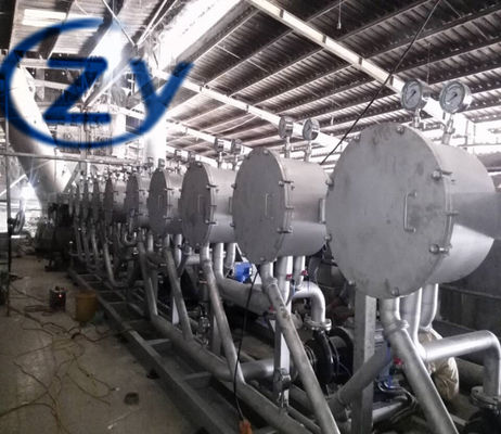21Be Starch Milk Multicyclone Starch Refining Section SS 304 Machine Structure