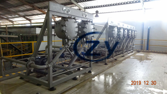 21Be Starch Milk Multicyclone Starch Refining Section SS 304 Machine Structure