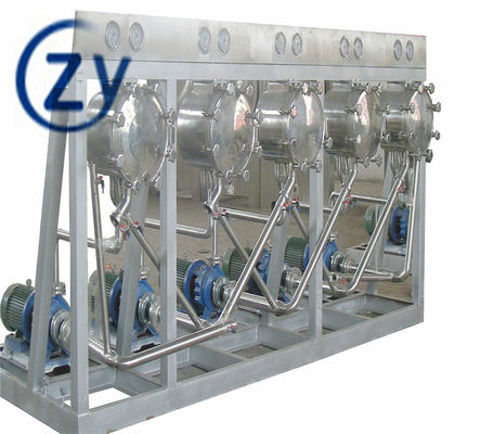 Multi Cylone Cassava Starch Making Machinery Stainless Steel Refining