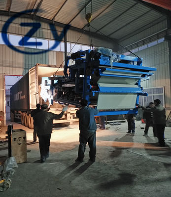 Carbon Steel Belt Press Machinery Low Power Consumption Cassava Fiber Dewatering