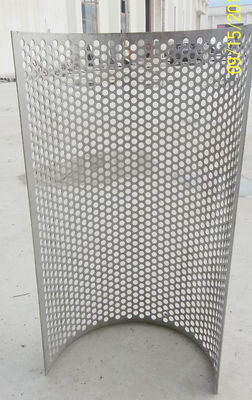 Stainless Steel 304 	Starch Filtration Screen Rasper Hammer Mill Screen/round hole galvanized perforated metal sheet