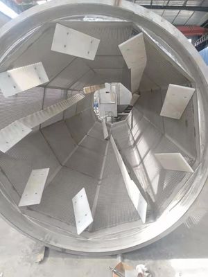 Large Handling Capacity Cassava Drum Rotary Washing Machine SS304 Material