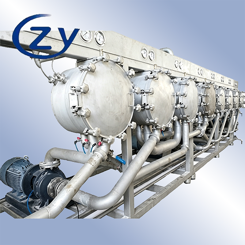Stainless Steel Multicyclone Desanding Device with High Capacity and Counter-Current Processing for Cassava Starch Factories