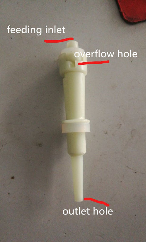 White Rubber Plastic Cyclone For Starch Multicyclone Customized Different Size