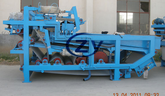 Tapioca Fiber Belt Filter Press Dewatering Low Power Consumption 380v 50hz