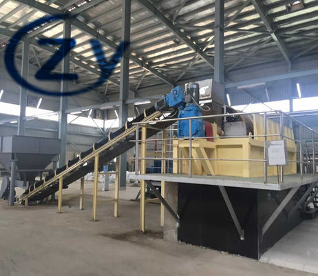 Water Cassava Peeling Vegetable Washing Machine 18.5kw Rotary Drum Type
